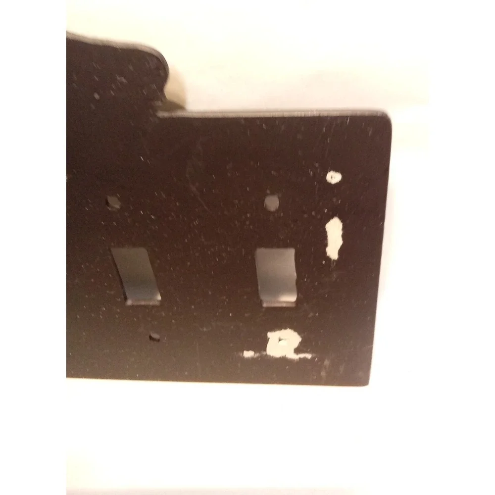 Metal western style 3 switch switchplate.
